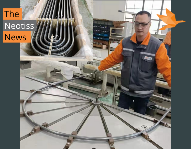 FWH LP tubes in Neotiss Changzhou for the local nuclear market.