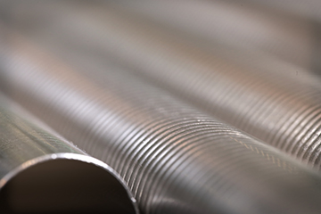 Neotiss Helix is a titanium tubes increases the overall heat transfer of the tubes